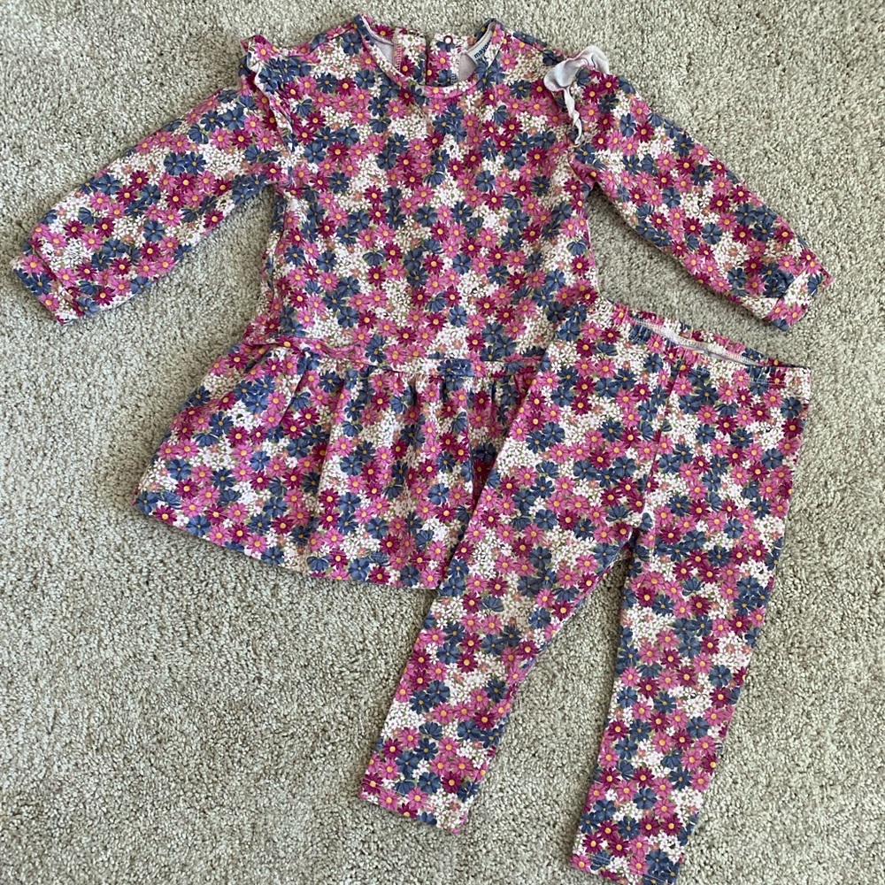 Mayoral Baby matching floral set - 24 months